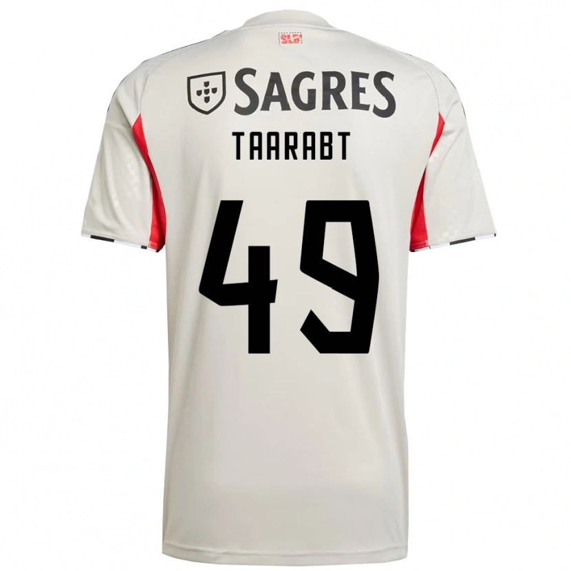 Danxen Kid Adel Taarabt #49 Off White Red Away Jersey 2025/26 T-Shirt