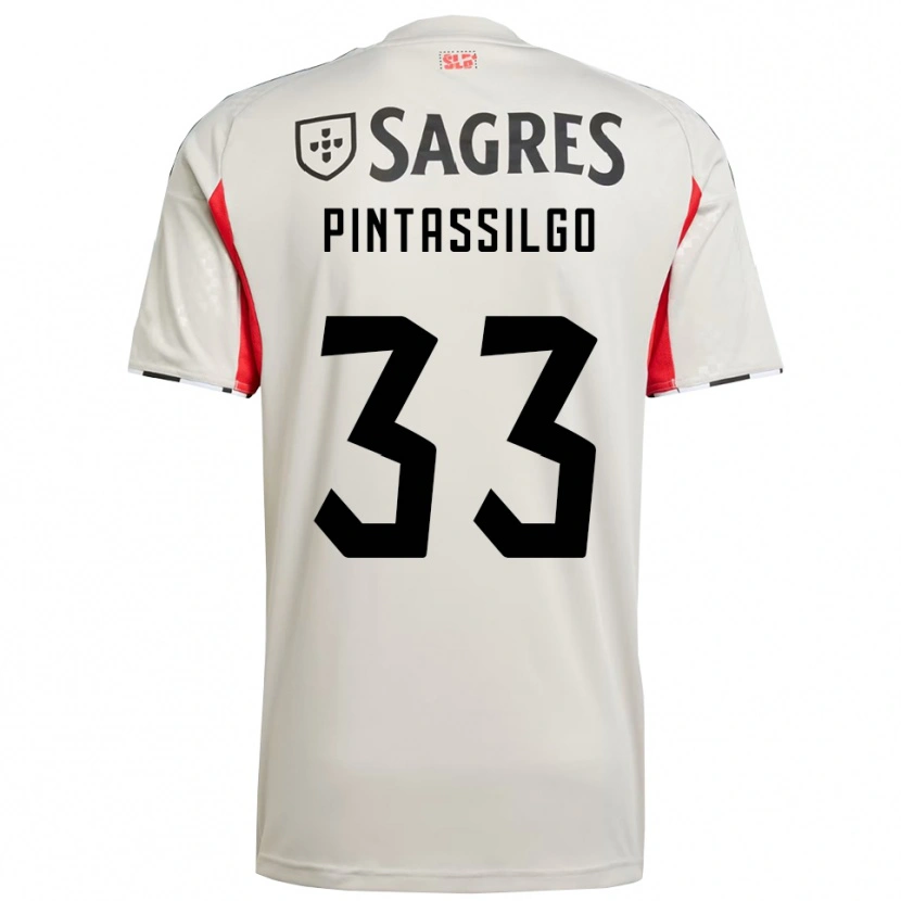 Danxen Kid Lara Pintassilgo #33 Off White Red Away Jersey 2025/26 T-Shirt