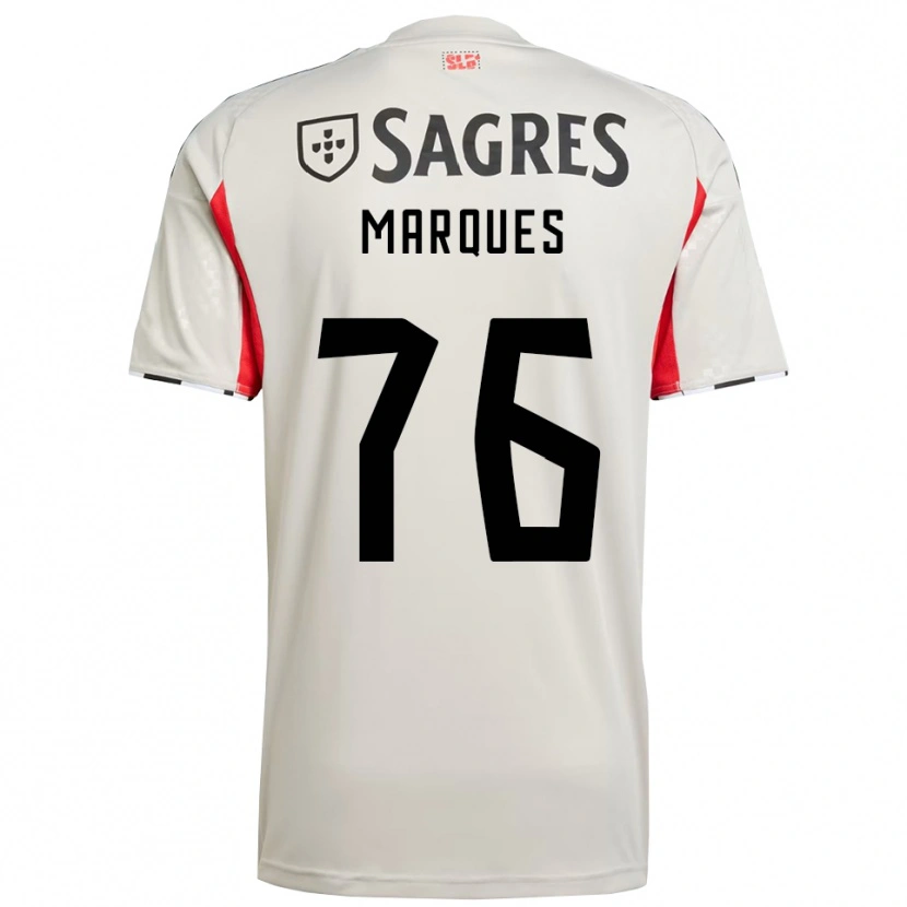 Danxen Kid Gustavo Marques #76 Off White Red Away Jersey 2025/26 T-Shirt