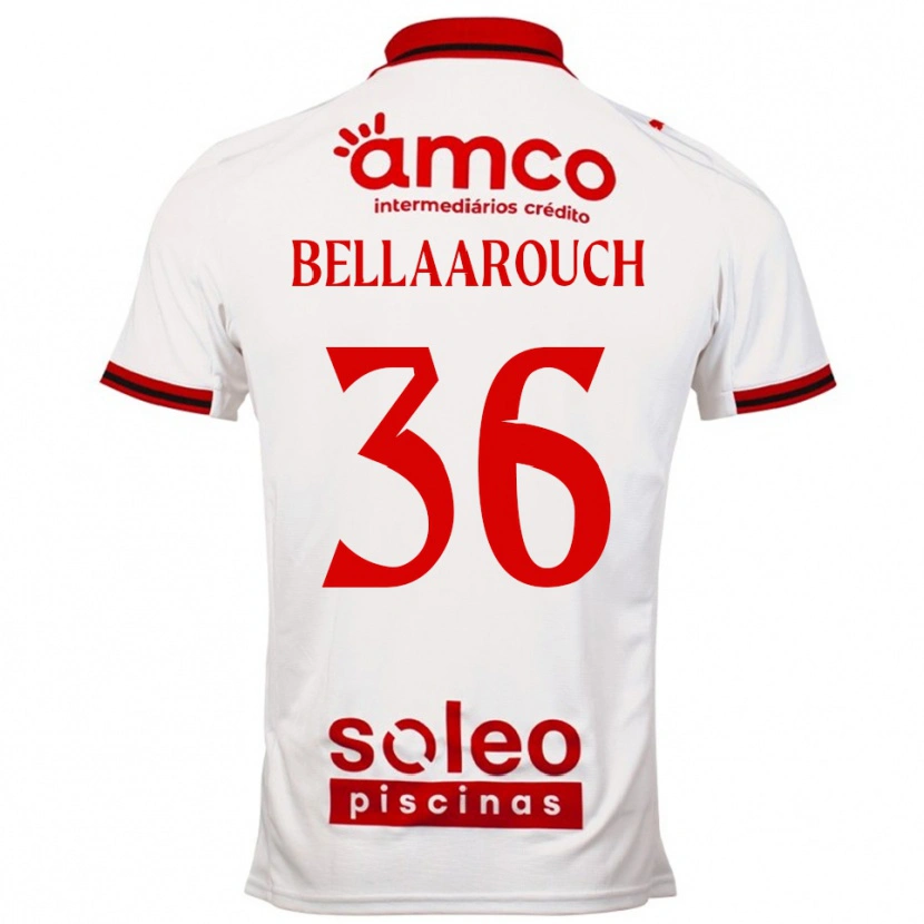 Danxen Kid Alaa Bellaarouch #36 White Red Away Jersey 2025/26 T-Shirt