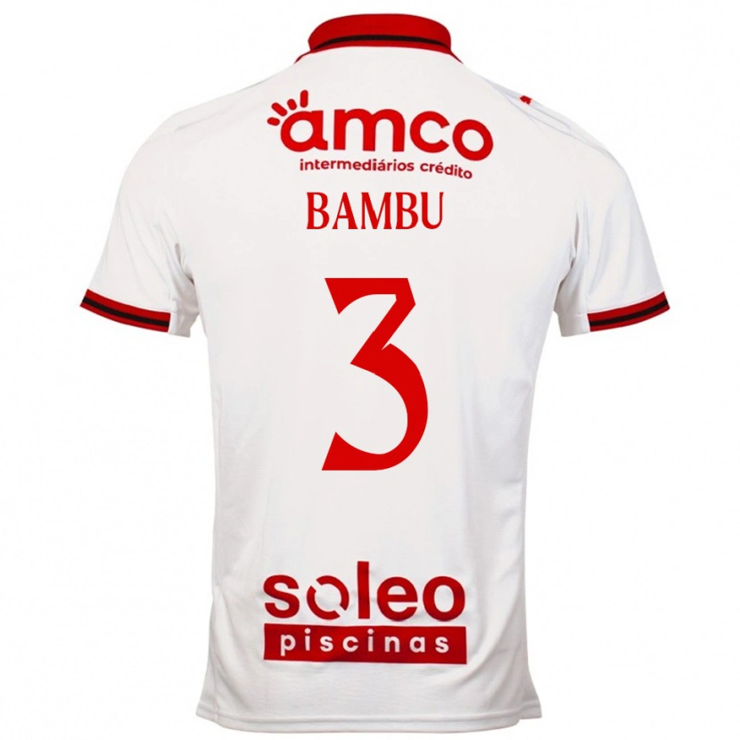 Danxen Kid Robson Bambu #3 White Red Away Jersey 2025/26 T-Shirt