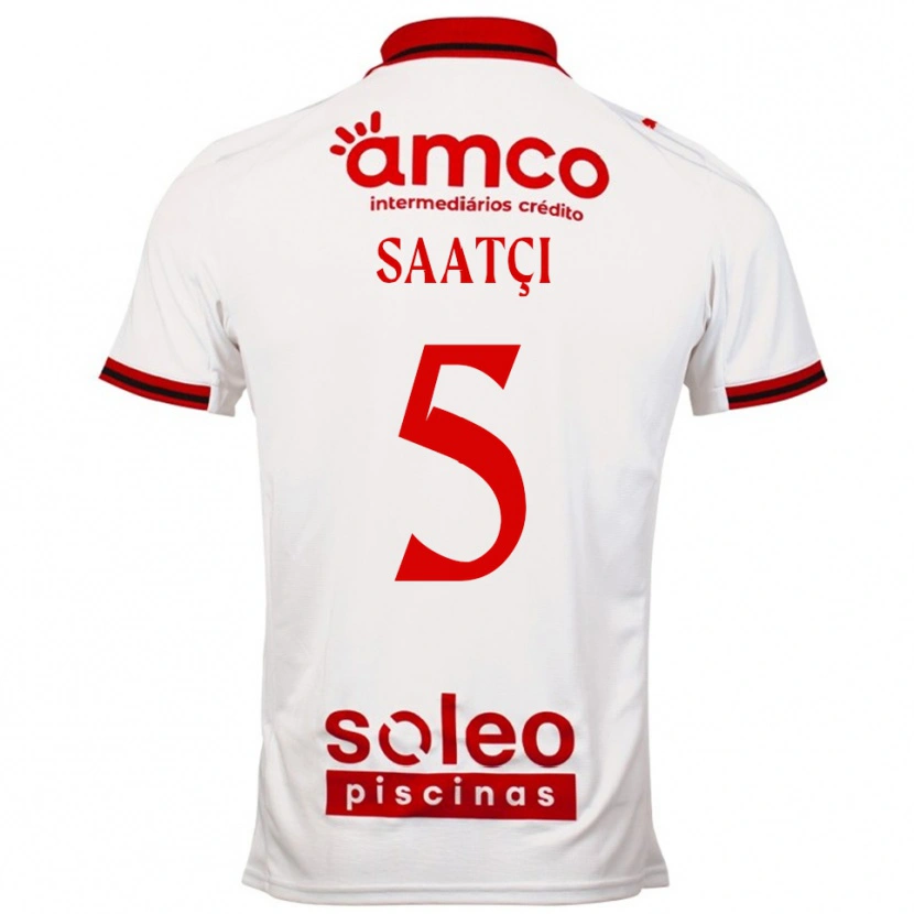 Danxen Kid Serdar Saatçı #5 White Red Away Jersey 2025/26 T-Shirt