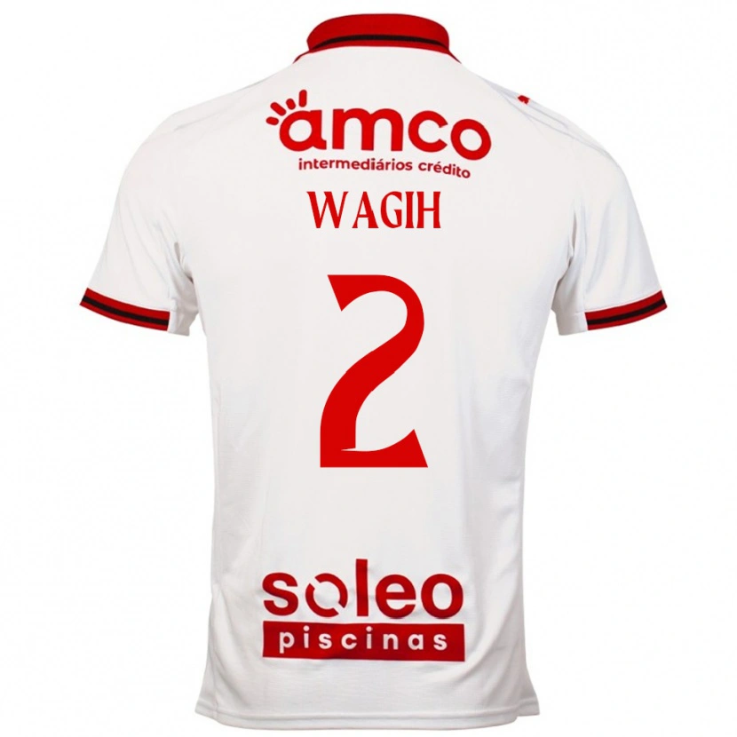 Danxen Kid Youssef Wagih #2 White Red Away Jersey 2025/26 T-Shirt