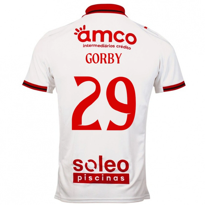 Danxen Kid Gorby #29 White Red Away Jersey 2025/26 T-Shirt