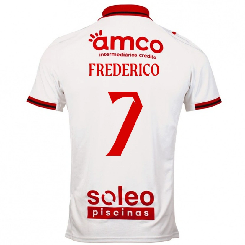 Danxen Kid Fredy #7 White Red Away Jersey 2025/26 T-Shirt