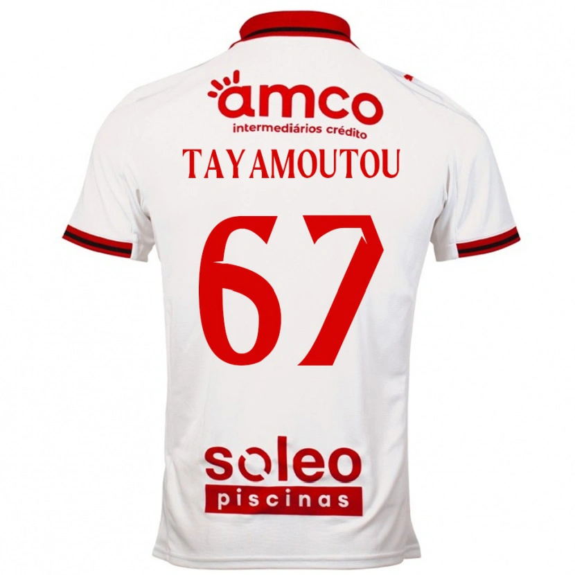 Danxen Kid Enzo Tayamoutou #67 White Red Away Jersey 2025/26 T-Shirt