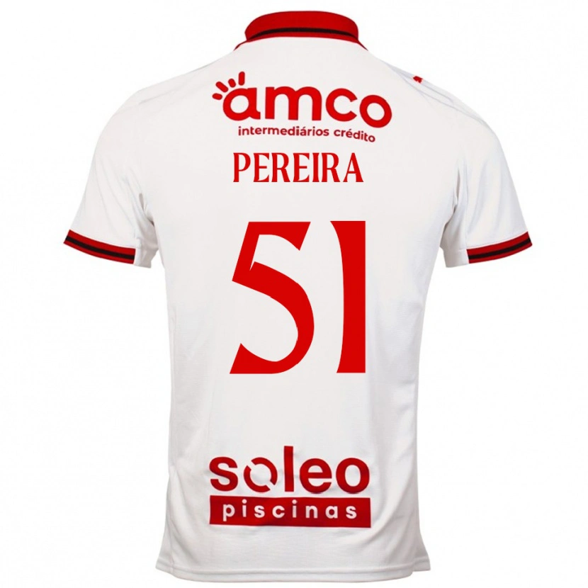 Danxen Kid Evy Pereira #51 White Red Away Jersey 2025/26 T-Shirt