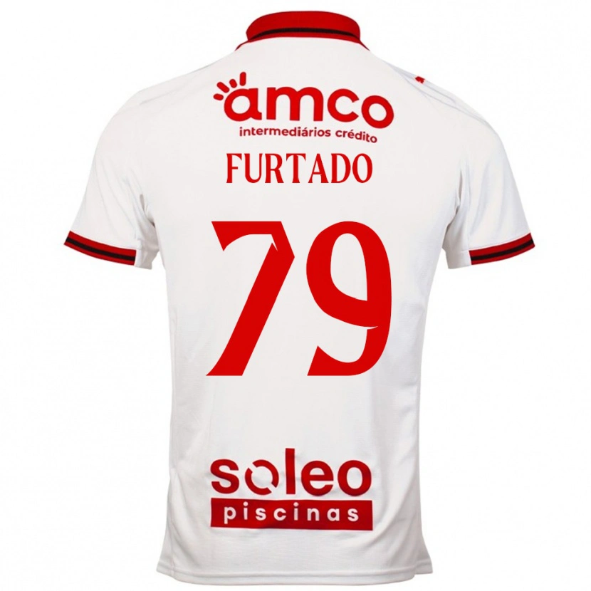 Danxen Kid Rúben Furtado #79 White Red Away Jersey 2025/26 T-Shirt