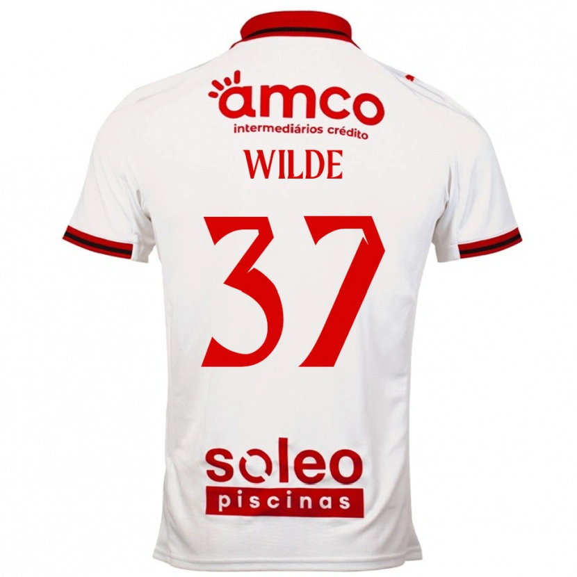 Danxen Kid Manjou Wilde #37 White Red Away Jersey 2025/26 T-Shirt