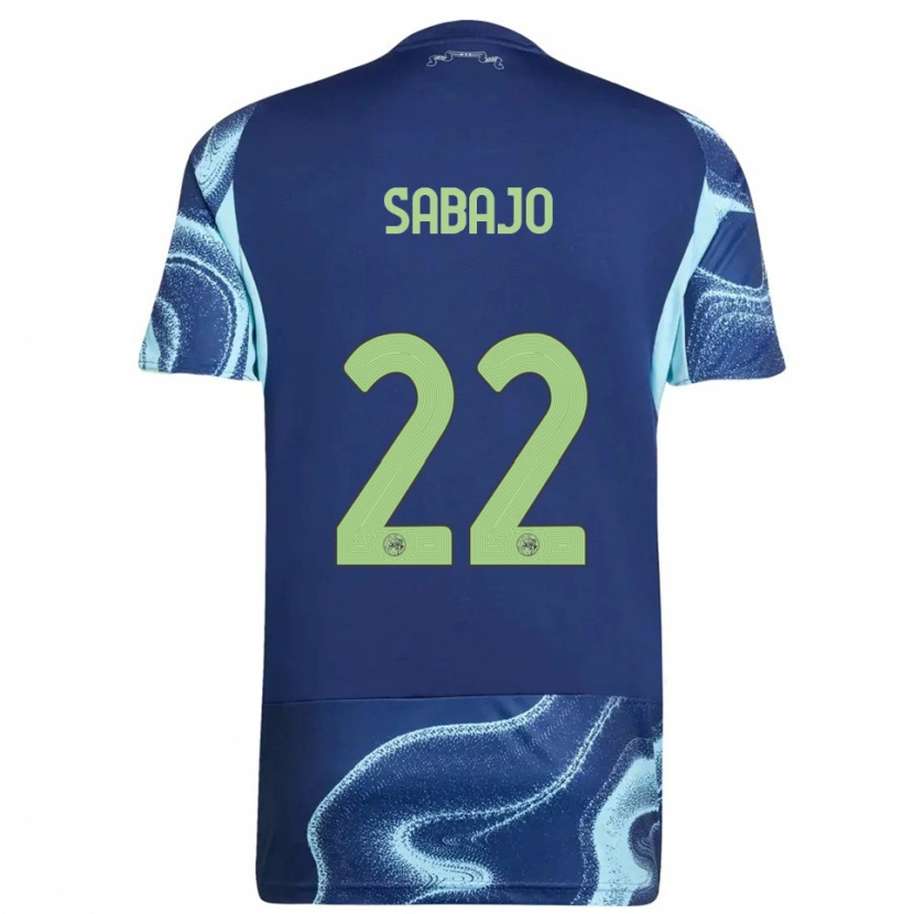 Danxen Kid Quinty Sabajo #22 Navy Sky Blue Away Jersey 2025/26 T-Shirt