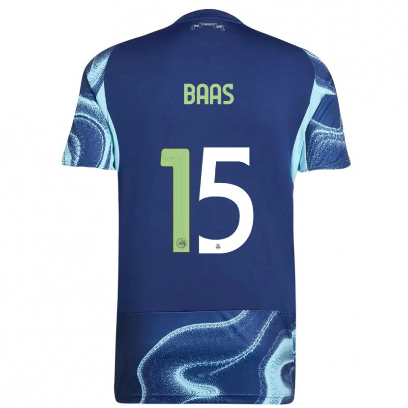 Danxen Kid Youri Baas #15 Navy Sky Blue Away Jersey 2025/26 T-Shirt