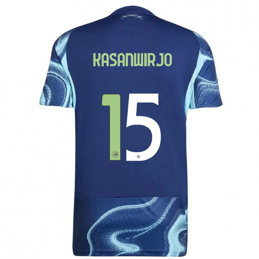 Danxen Kid Kennynho Kasanwirjo #15 Navy Sky Blue Away Jersey 2025/26 T-Shirt