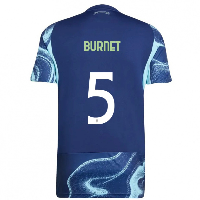 Danxen Kid Lorenzo Burnet #5 Navy Sky Blue Away Jersey 2025/26 T-Shirt