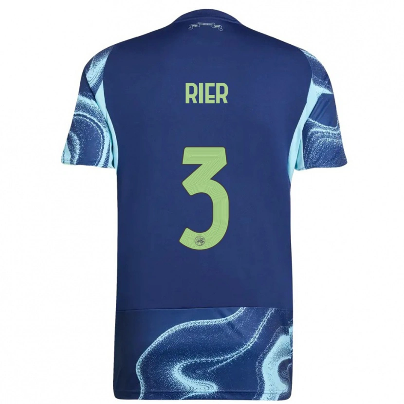 Danxen Kid Thomas Rier #3 Navy Sky Blue Away Jersey 2025/26 T-Shirt