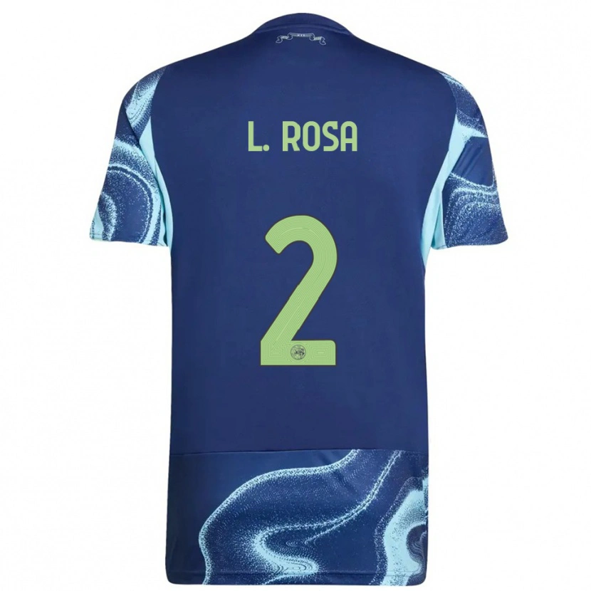 Danxen Kid Lucas Rosa #2 Navy Sky Blue Away Jersey 2025/26 T-Shirt