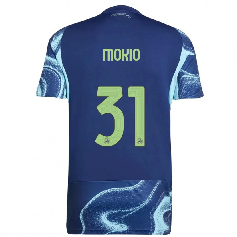 Danxen Kid Jorthy Mokio #31 Navy Sky Blue Away Jersey 2025/26 T-Shirt
