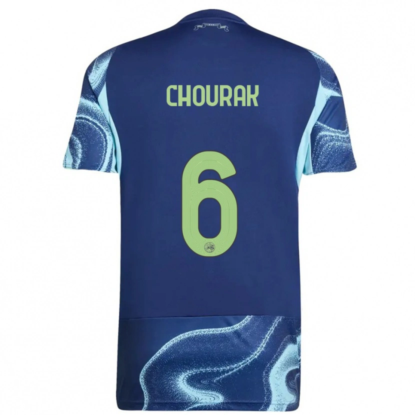 Danxen Kid Nassef Chourak #6 Navy Sky Blue Away Jersey 2025/26 T-Shirt