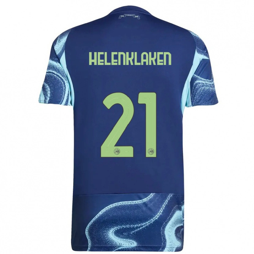 Danxen Kid Sjors Helenklaken #21 Navy Sky Blue Away Jersey 2025/26 T-Shirt