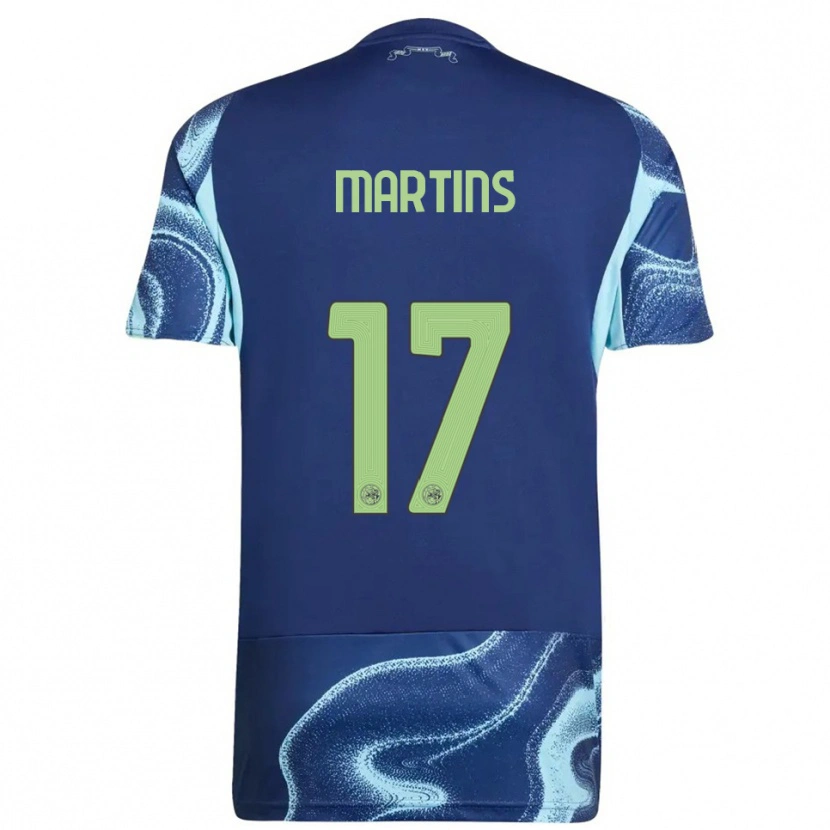 Danxen Kid Lilinho Martins #17 Navy Sky Blue Away Jersey 2025/26 T-Shirt