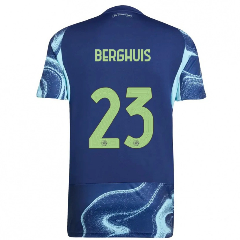 Danxen Kid Steven Berghuis #23 Navy Sky Blue Away Jersey 2025/26 T-Shirt