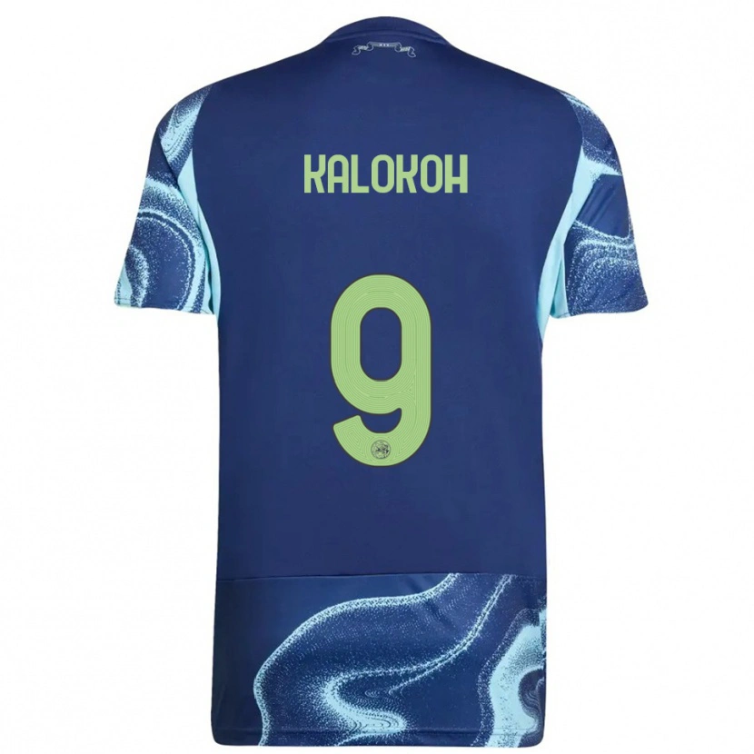 Danxen Kid David Kalokoh #9 Navy Sky Blue Away Jersey 2025/26 T-Shirt