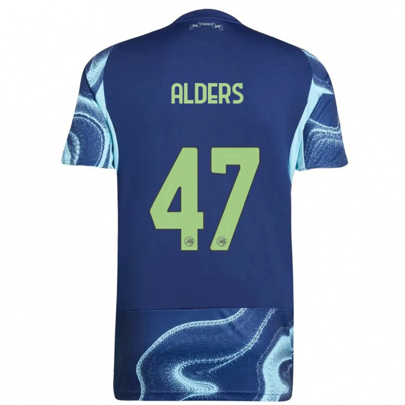 Danxen Kid Gerald Alders #47 Navy Sky Blue Away Jersey 2025/26 T-Shirt