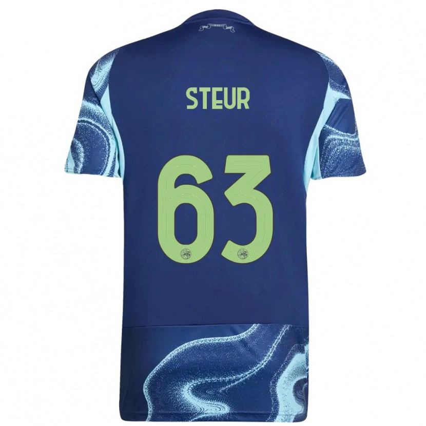 Danxen Kid Sean Steur #63 Navy Sky Blue Away Jersey 2025/26 T-Shirt