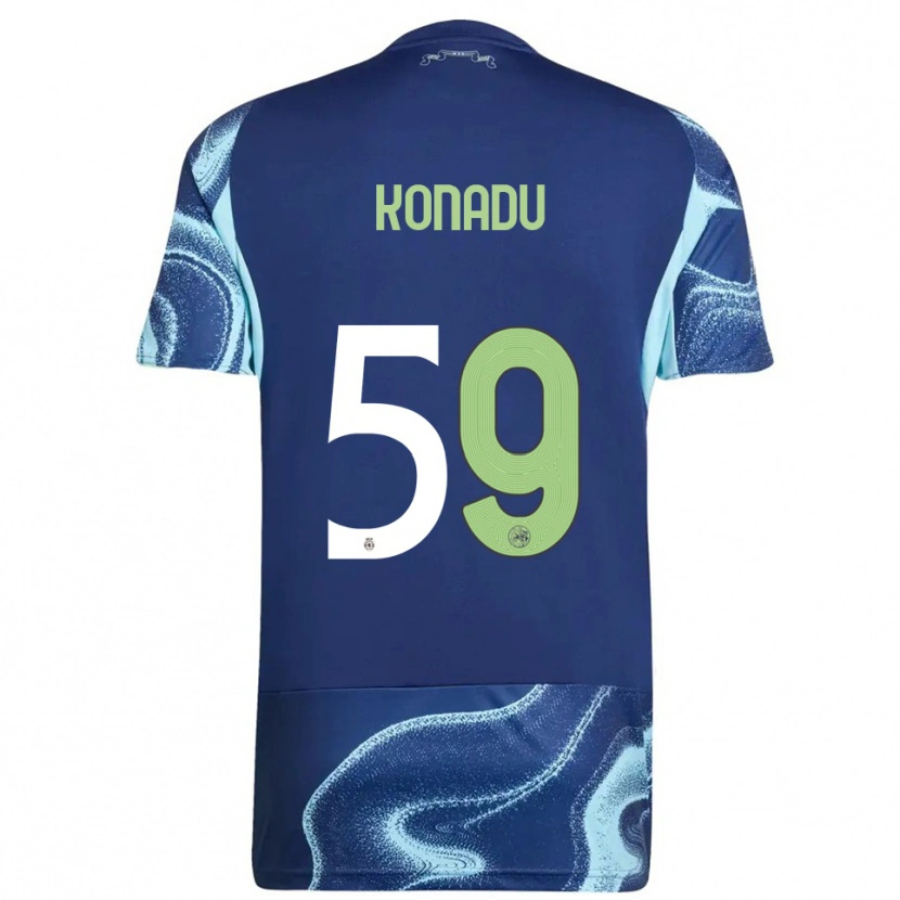 Danxen Kid Don-Angelo Konadu #59 Navy Sky Blue Away Jersey 2025/26 T-Shirt
