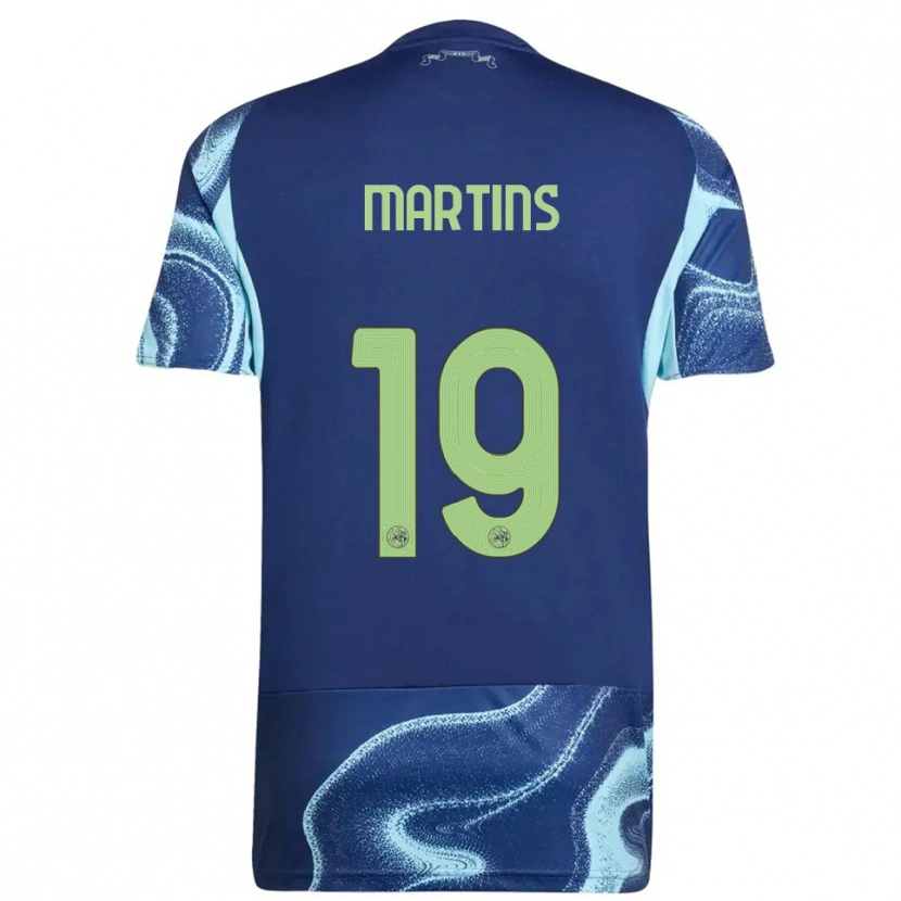 Danxen Kid Lulinho Martins #19 Navy Sky Blue Away Jersey 2025/26 T-Shirt