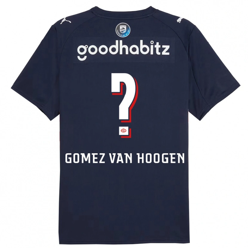Danxen Kid Samuel Gomez Van Hoogen #0 Navy White Away Jersey 2025/26 T-Shirt