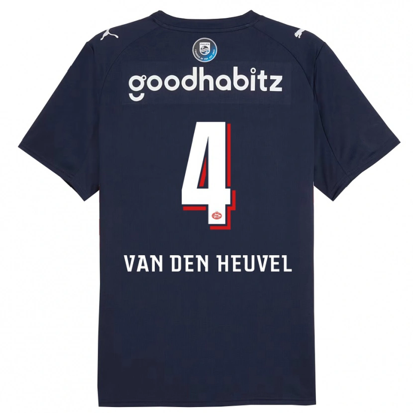 Danxen Kid Tim Van Den Heuvel #4 Navy White Away Jersey 2025/26 T-Shirt