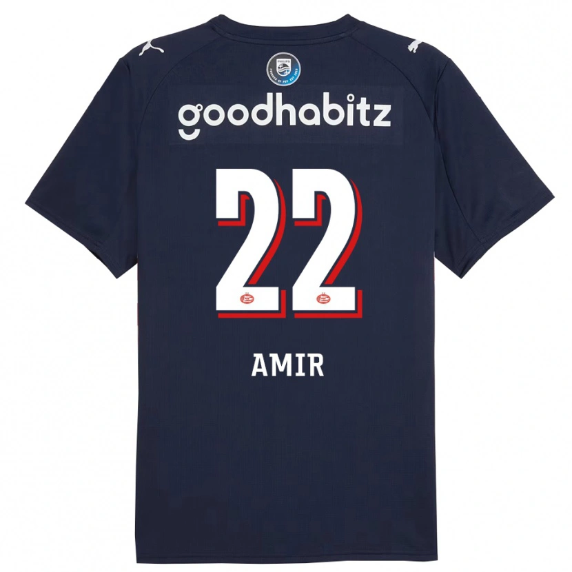 Danxen Kid Amir Al-Anany #22 Navy White Away Jersey 2025/26 T-Shirt