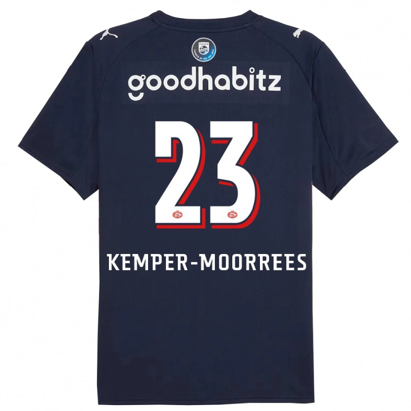 Danxen Kid Myrthe Kemper-Moorrees #23 Navy White Away Jersey 2025/26 T-Shirt