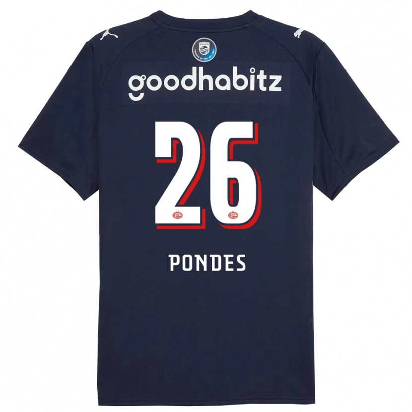 Danxen Kid Moon Pondes #26 Navy White Away Jersey 2025/26 T-Shirt