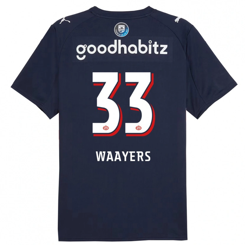 Danxen Kid Eus Waayers #33 Navy White Away Jersey 2025/26 T-Shirt