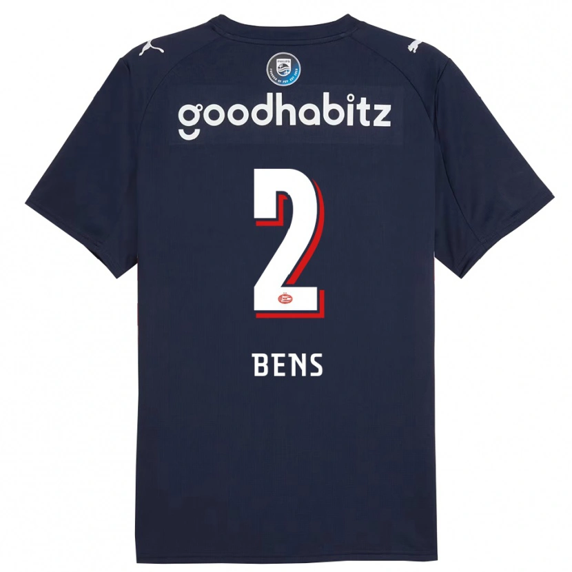 Danxen Kid Teun Bens #2 Navy White Away Jersey 2025/26 T-Shirt