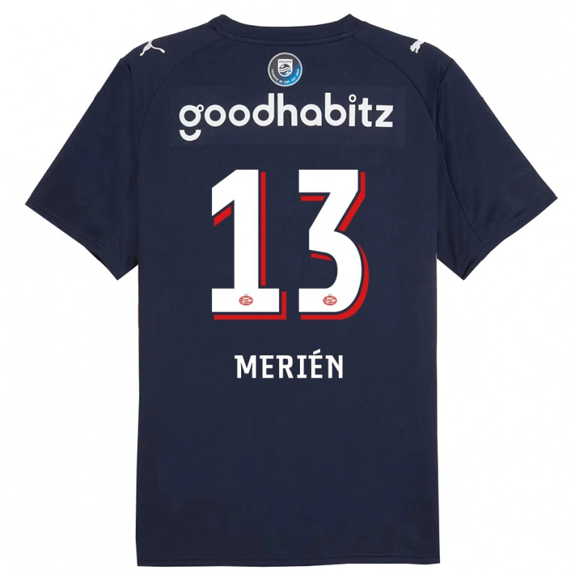 Danxen Kid Fabian Merién #13 Navy White Away Jersey 2025/26 T-Shirt
