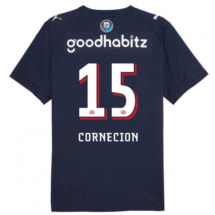 Danxen Kid Shuryjano Cornecion #15 Navy White Away Jersey 2025/26 T-Shirt