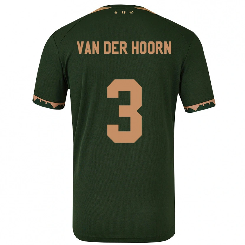 Danxen Kid Mike Van Der Hoorn #3 Green Gold Away Jersey 2025/26 T-Shirt