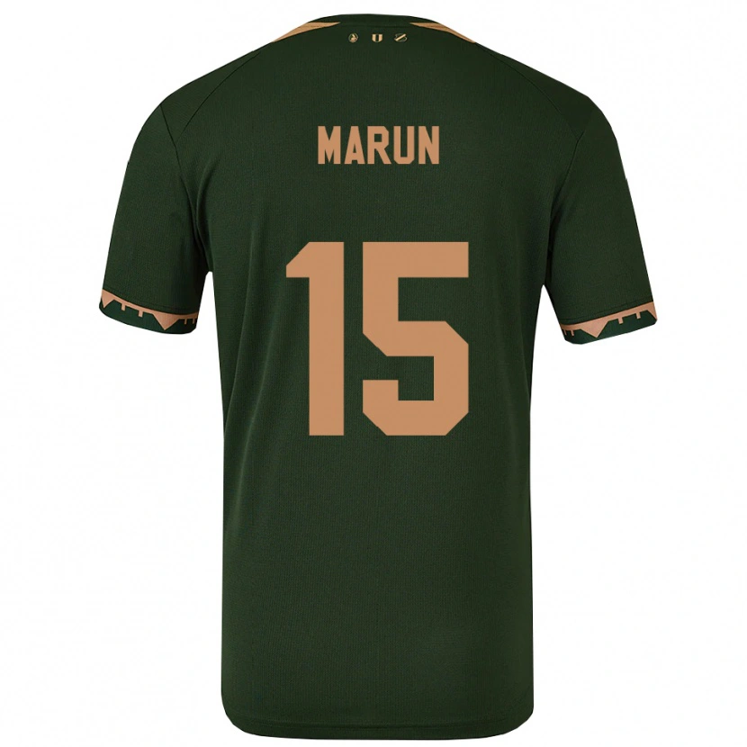 Danxen Kid Pedro Marun #15 Green Gold Away Jersey 2025/26 T-Shirt