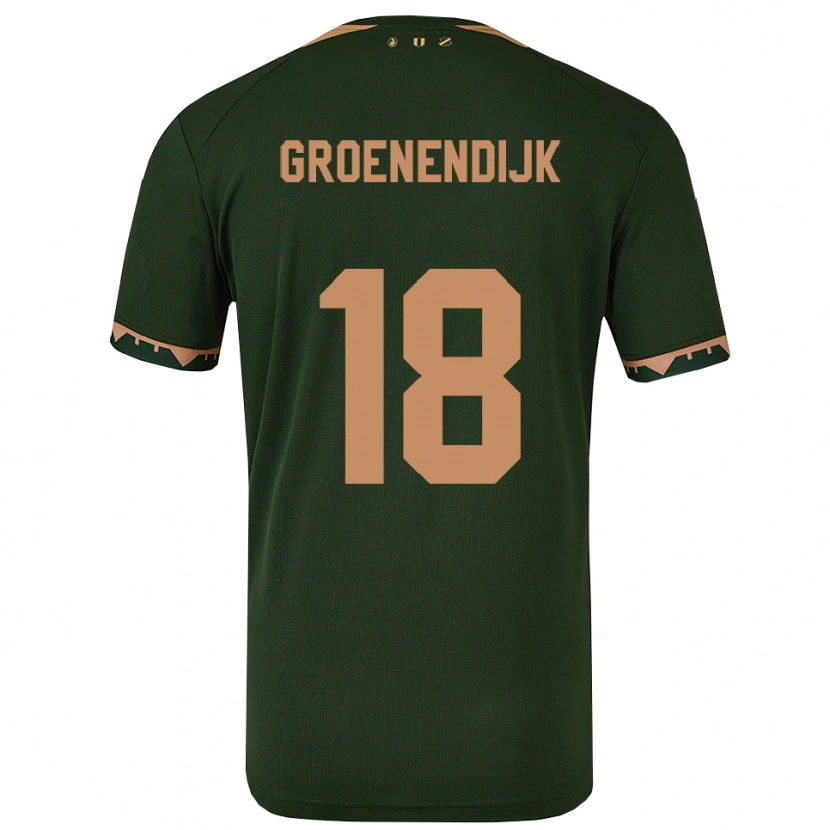 Danxen Kid Tami Groenendijk #18 Green Gold Away Jersey 2025/26 T-Shirt