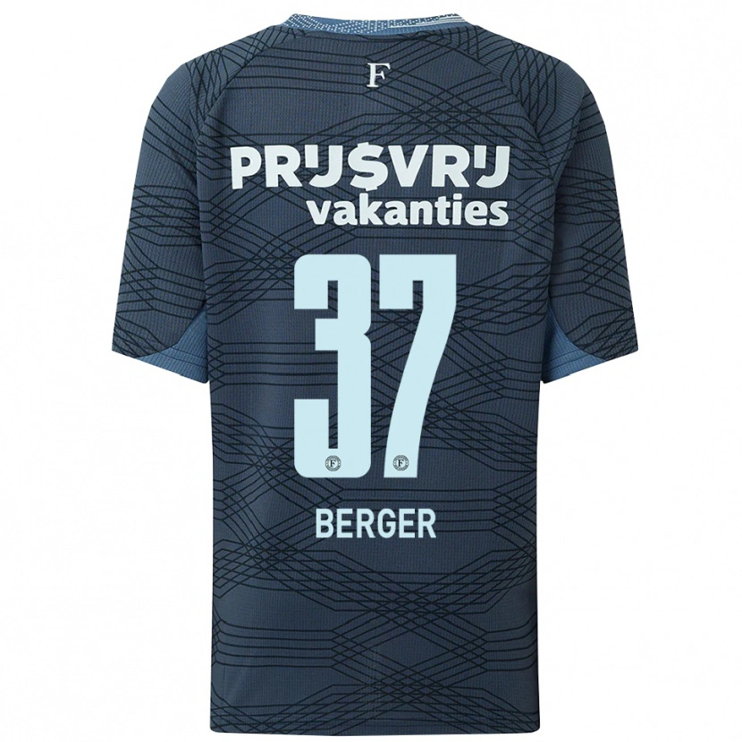 Danxen Kid Mannou Berger #37 Black Gray Away Jersey 2025/26 T-Shirt