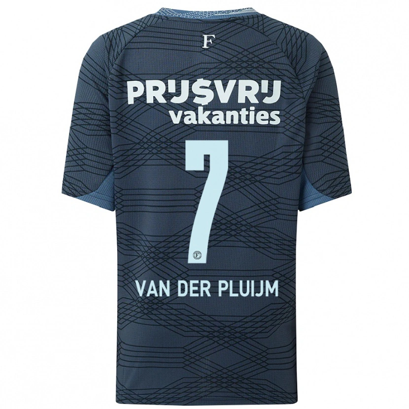 Danxen Kid Marvin Van Der Pluijm #7 Black Gray Away Jersey 2025/26 T-Shirt