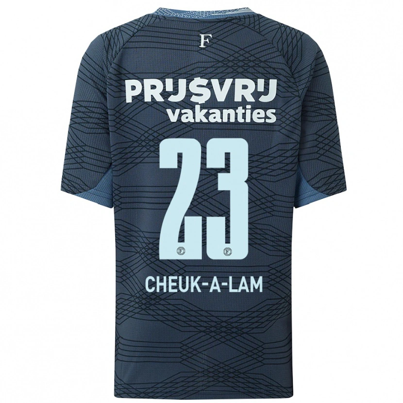 Danxen Kid Lee-Quincy Cheuk-A-Lam #23 Black Gray Away Jersey 2025/26 T-Shirt
