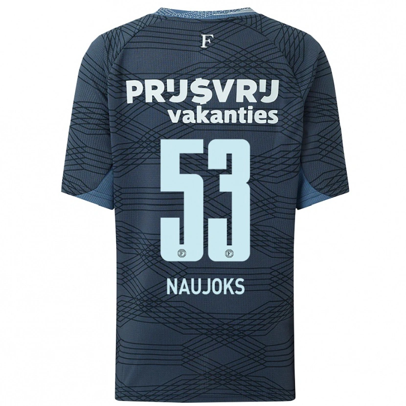 Danxen Kid Noah Naujoks #53 Black Gray Away Jersey 2025/26 T-Shirt