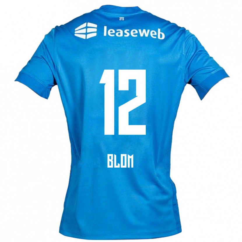 Danxen Kid Robin Blom #12 Blue White Away Jersey 2025/26 T-Shirt