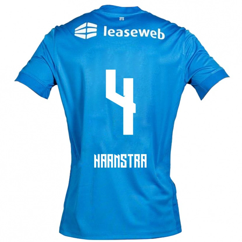 Danxen Kid Jeen Haanstra #4 Blue White Away Jersey 2025/26 T-Shirt