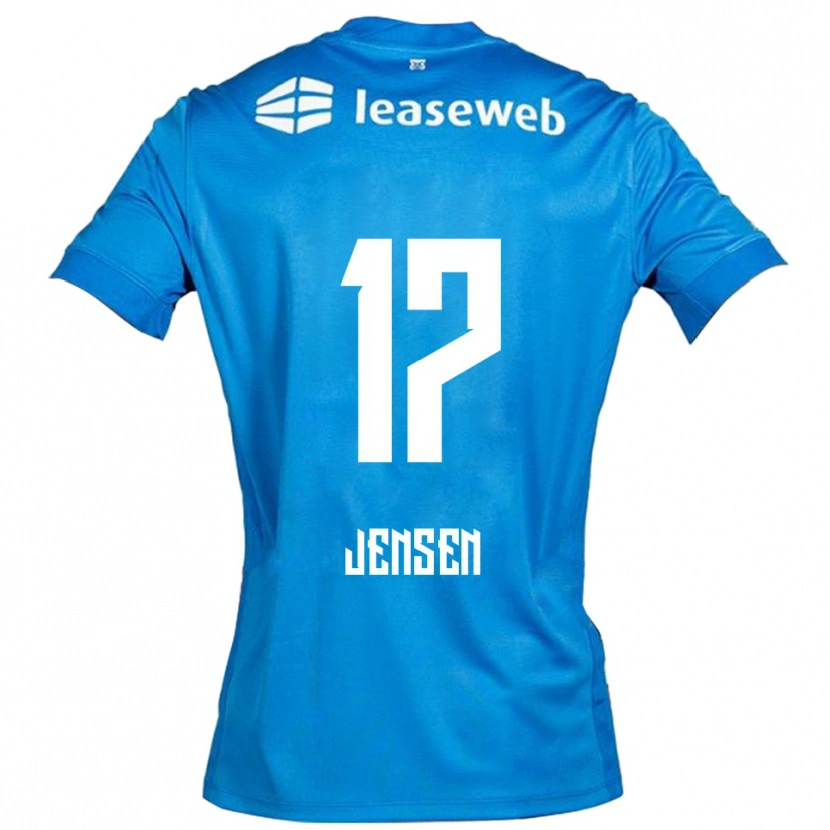 Danxen Kid Isak Jensen #17 Blue White Away Jersey 2025/26 T-Shirt