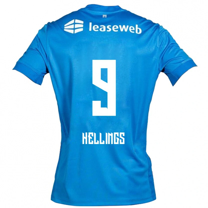 Danxen Kid Chavarello Hellings #9 Blue White Away Jersey 2025/26 T-Shirt