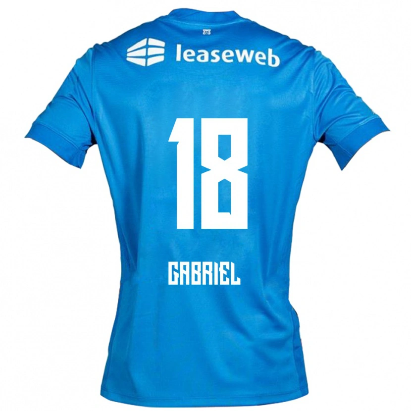 Danxen Kid Gabriel Jongens #18 Blue White Away Jersey 2025/26 T-Shirt